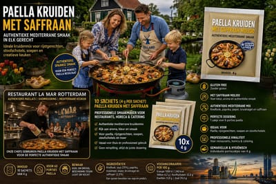 El Avion Sazonador Paella kruiden met saffraan - 10 zakjes van 3 gram