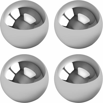 Vervangende Stalen Ballen - Labyrint Onderdelen - Spel Reparatie - Precisie Gemaakt - 4 Stuks 1/2" - Zilverkleurig