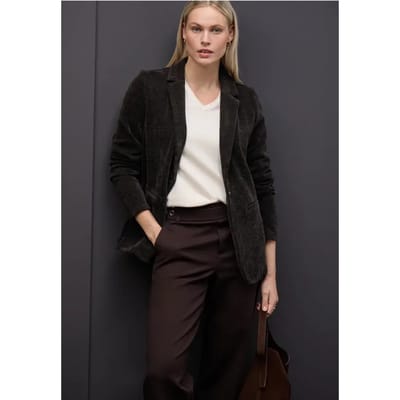 Chenille corduroy blazer