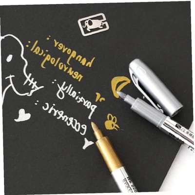 Permanente Verf Markers - Metalen Craft Pennen - Decoreren en Markeren - Waterdichte Inkt - 1.5mm Punten - Goud en Zilver