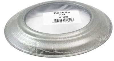 Wandrozet kachelpijp 120 mm - Hoogwaardig gegalvaniseerd rookbuis