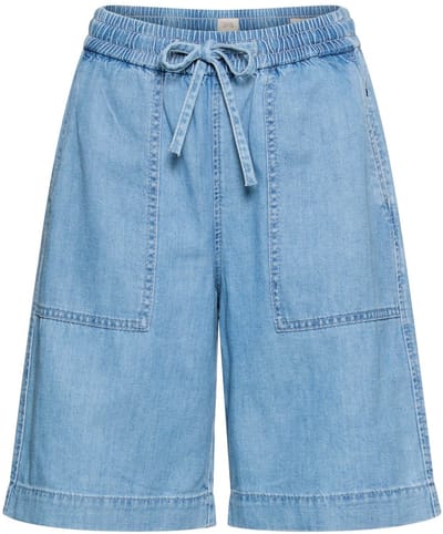 camel active Bermudashorts with a drawstring - Maat womenswear-27IN - Lichtblauw