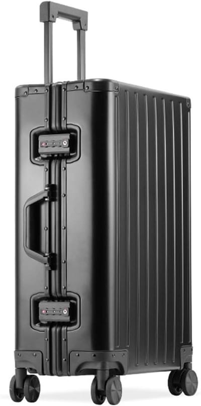 Reis Koffer - Trolley Koffer - Zakenreizen - Waterdichte Hardshell - 26 inch - Zwart