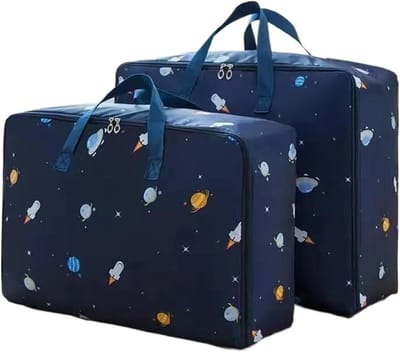Waszakken - Opbergzakken - Verhuizen Opslag - Duurzaam Materiaal - XL 60x50x25cm - Veelkleurig