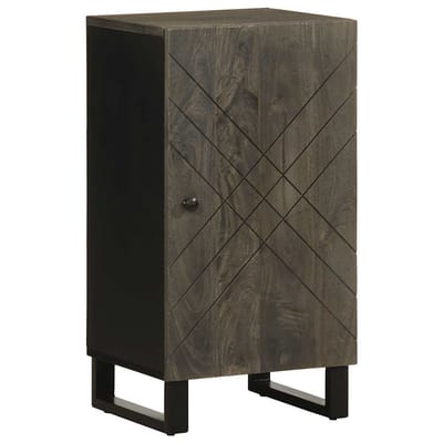 vidaXL - Dressoir - 40x33x75 - cm - massief - mangohout - zwart