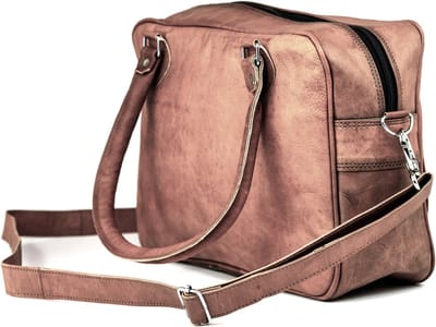 Laptop Tas 15 inch “Cabrera” 34 × 25 × 10 cm Echt Leer Satchel Tas Once Doce® Urban Chique – model nr 0078
