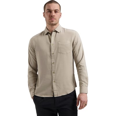 Dstrezzed Ds-lamont Shirt Aluminium Size: S | Casual Shirts Outlet | Heren | Beige