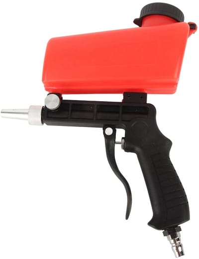Dailygoods- Zandstraaltoestel Professioneel - Pneumatisch Gereedschap - Lichtgewicht Aluminium - Potcapaciteit 21 lbs - Luchtverbruik 700 cfm - Handig in gebruik - Straalmachine