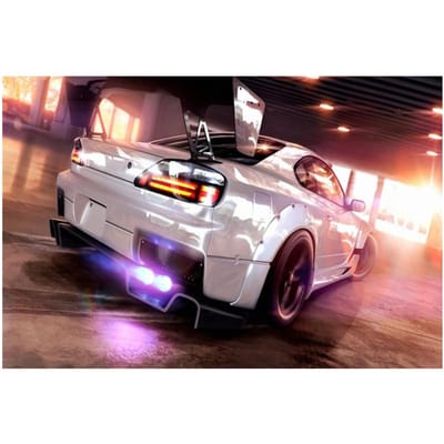 Diamant broderie besoin de vitesse diamant peinture course voiture couture point de croix 20X30CM