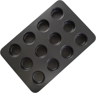 Mini Muffinbakvorm 12 Cups voor Oven, Broodrooster en Airfryer - Non-stick