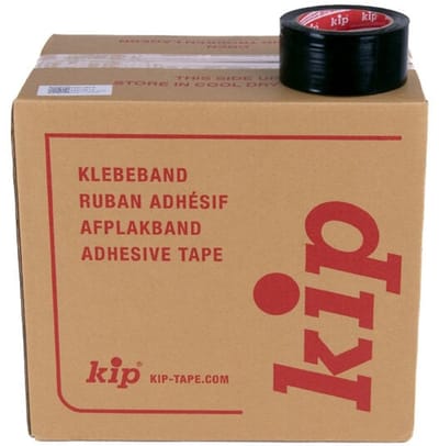 Kip 3815 PVC Dansvloer Tape 50mm x 33m Mat Zwart (Doos 36 Rol)