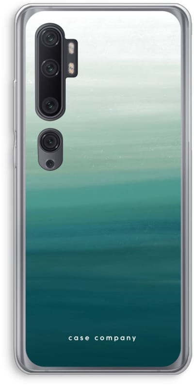Case Company® - Hoesje geschikt voor Xiaomi Mi Note 10 Pro hoesje - Ocean - Soft Cover Telefoonhoesje - Bescherming aan alle Kanten en Schermrand