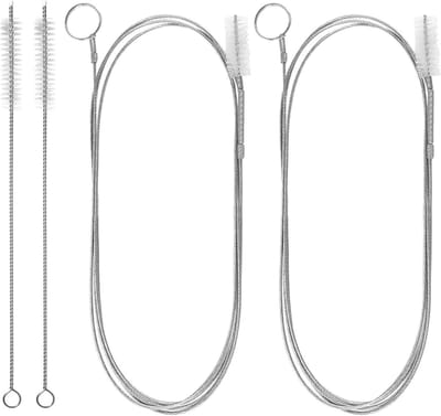 Set van 2 Flexibele Afvoerborstels van 138 cm, Multifunctionele Reinigingsborstel voor Smalle Afvoeropeningen, Spiralen en Slangen