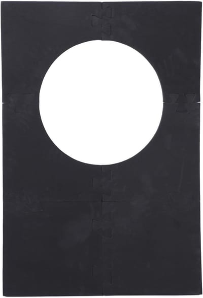 Muurbescherming Dartbord - Dartbord Rand - Muren Beschermen - Uitklapbaar Ontwerp - 45 cm Diameter - Zwart