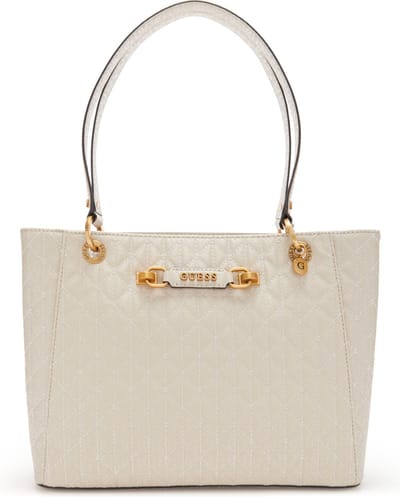 GUESS Handtas Aveta Noel Tote Stone Beige