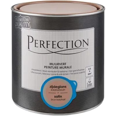 Perfection Ultradekkend Muurverf - Zijdeglans - Kalaharibruin - 2,5l