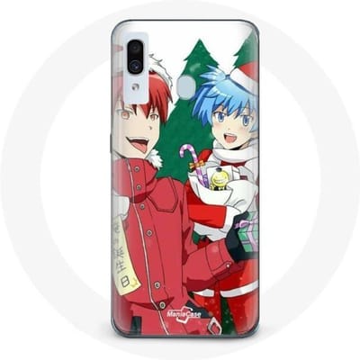 Coque pour Samsung Galaxy A20e Karma et Nagisa Assassination Classroom Anime Christmas day