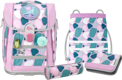 McNeill Schooltas McLight 2 Schoolbag Set 6-delig Barba Roze
