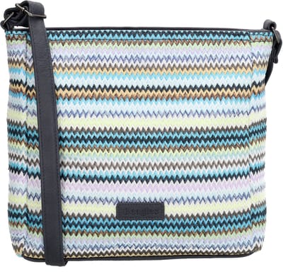 Beagles Formentera Schoudertas - Crossbodytas - Praktisch - Ritsvakken - Blauw multi