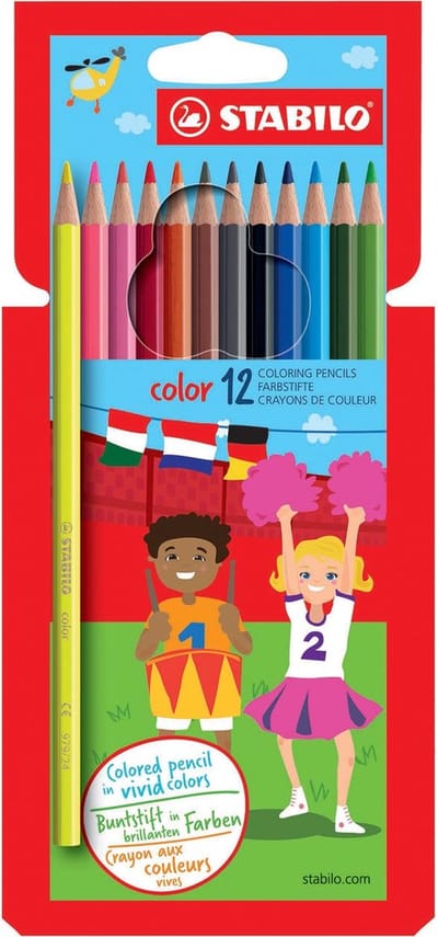 Kleurpotloden STABILO 979 color assorti kartonnen etui à 12 stuks