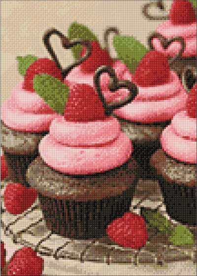 Diamond Painting Strawberry Muffin - Wizardi