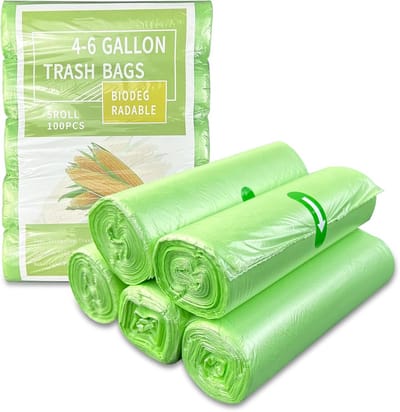 Composteerbare Organische Afvalzakken 20 Liter - 100 Stuks, Scheurvast en Waterdicht, Ideaal voor Keuken en Recycling