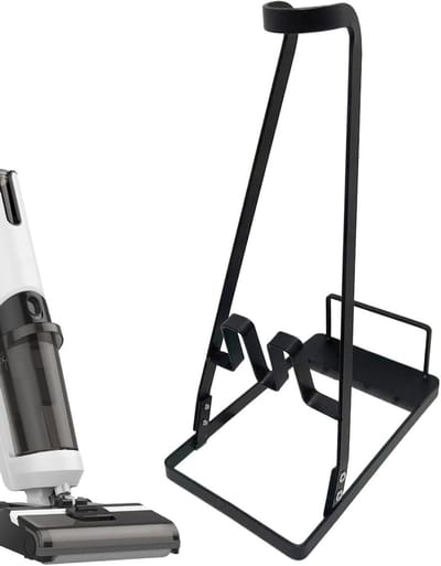 Stofzuigerhouder - Vloerstandaard Organizer - Ruimte Besparen - Robuust IJzeren Frame - 28 x 15 x 41 cm - Zwart