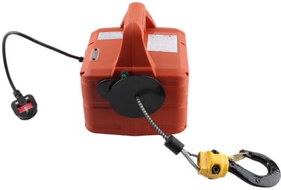 Allecto - Elektrische Lier - 1500W Krachtige Motor - Antislip Handgreep - Gegalvaniseerd Staal - Hijstoestel voor Zware Lasten - Geschikt voor Fabr...