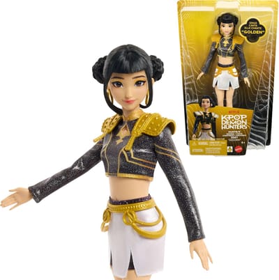 Mattel KPOP Demon Hunters - Zingende Pop "Golden" Zoey Tienerpoppen