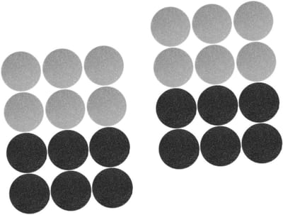 Voetvijl Onderdelen - Reserve Schijven - Dode Huid Verwijderen - Past Meeste Vijlen - 3cm Diameter - Lichtgrijs Zwart