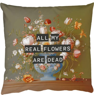 Sierkussens - Kussentjes Woonkamer - 50x50 cm - Bloem - Quote - Vintage - Art