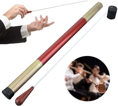 Allecto Plus - Houten Muziek Dirigent Baton voor Orkest en Band Muziek - Professioneel Geleiden met Houten Handvat