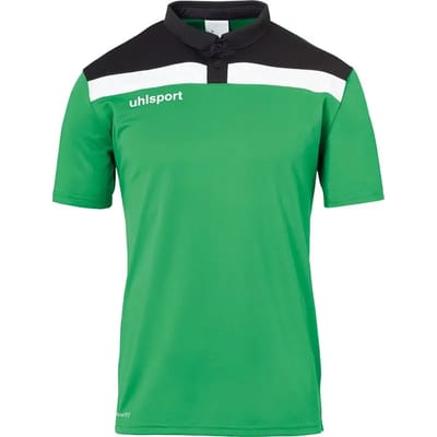 Uhlsport Offense 23 Polo Kinderen - Groen / Zwart / Wit | Maat: 152