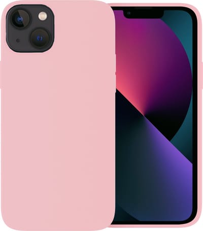 Ceezs telefoonhoesje geschikt voor Apple iPhone 13 Mini hoesje siliconen - backcover - optimale bescherming - roze