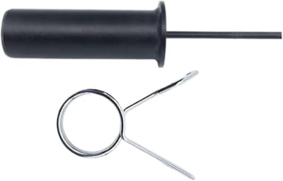 Gewichtsstapel Pin - Veerclip Systeem - Kracht Training - Trillingsbestendig Veilig - 10 mm - Zwart