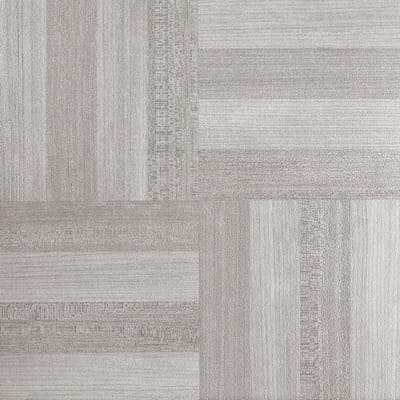 Zelfklevende Vinyl Vloertegels 305 x 305 cm - Afgrijs Houtpatroon - Afpellen en Opplakken - Keuken Eetkamer Slaapkamer Badkamer