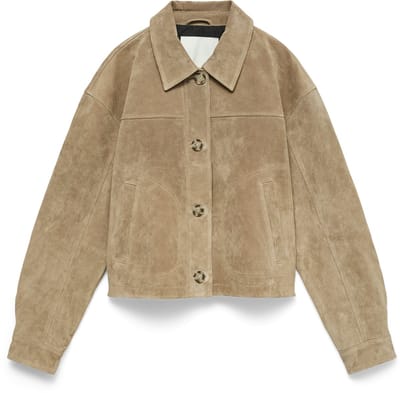 VERO MODA - VMROYCESTINE SHORT SUEDE JACKET - Dames - Gewatteerde jassen