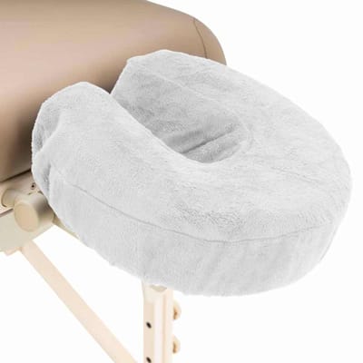 ZenGrowth® Microvezel Serenza Hoofdsteunhoesje – Wit – Zijdezacht & Sneldrogend– 280 gram/m² – Elastisch – Universele Pasvorm – Geschikt voor Massagetafel & Massagestoel – Hygiënisch