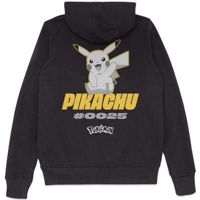 Pokémon Pikachu #0025 Unisex Hoodie - Black - XL