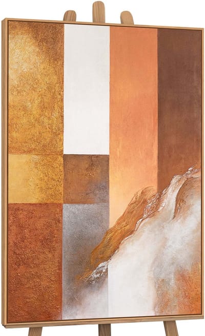 Canvas schilderij handgeschilderd harmony of forms abstract – YS-Art Gallery – Luxe wanddecoratie voor woonkamer – Modern schilderij voor slaapkamer en hal
