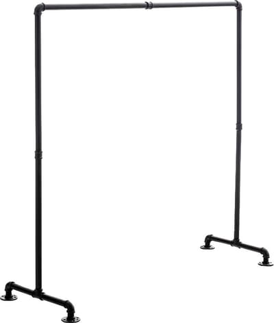 CLP Jersey - Kledingrek - metaal 150 cm/zwart