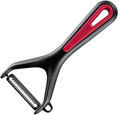 Westmark Juliennesnijder, dunschiller, Gallant, grof gekarteld roestvrijstalen mes en snijder, zwart/rood, 29052270