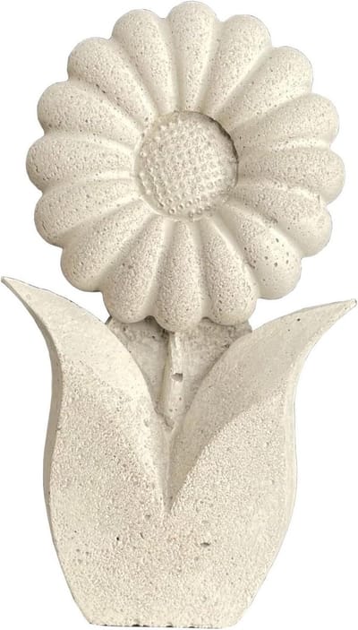 ZGM Betonfiguur zonnebloem Sunny - handgemaakte decoratie voor tuin en huis