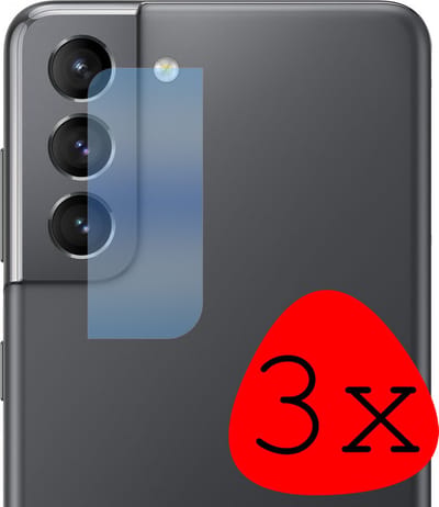 Camera Lens Protector - 3 Stuks Geschikt voor Samsung Galaxy S21 - Camera Screenprotector Beschermglas - Gehard Glas - Tempered Glass - Screen Protector