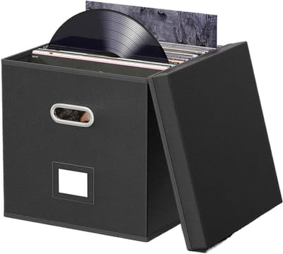 Vinyl Opbergdoos - Platenkrat - Verzamelobjecten Beschermen - Vocht- en stofwerend - Houdt 80 platen - Multicolor