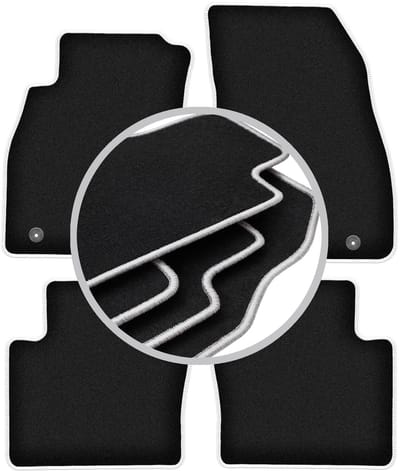 CARLUX-SILVER automatten voor: Saab 9-5 II NG sedan, stationwagen, liftback, hatchback (2010-2012)
