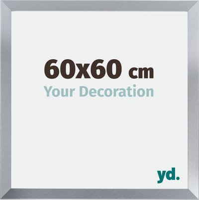 Your Decoration - Fotolijst 60x60 cm - MDF - Zilver Glans - Catania