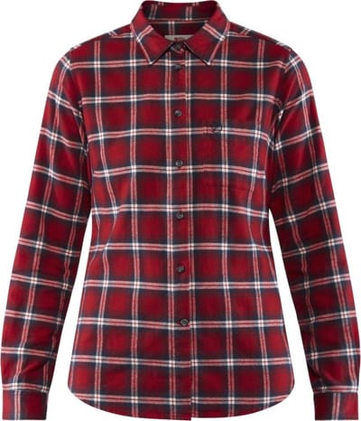 Fjallraven Övik Flannel Shirt W Dames Outdoorblouse - Maat S