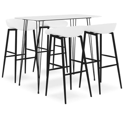 vidaXL - 5-delige - Barset - wit