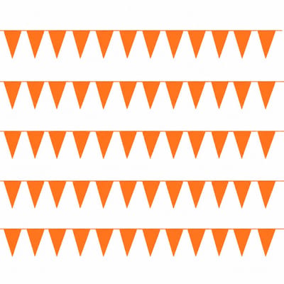 Oranje Vlaggenlijn - Set van 5x 50 meter - 250 meter